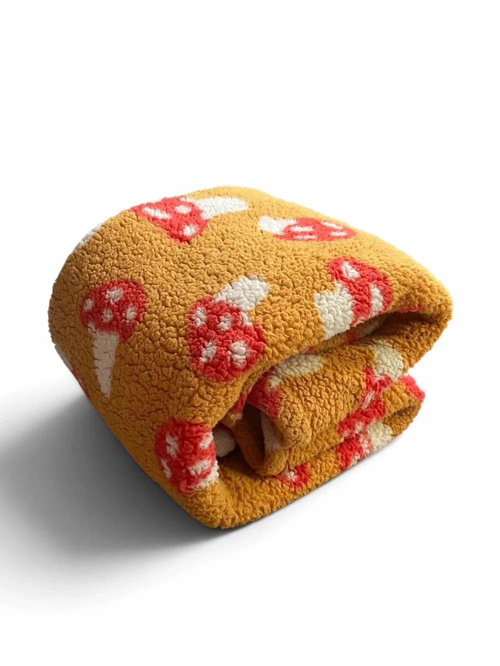 URBAN OUTFITTERS Mushroom Amped Fleece Throw Blanket